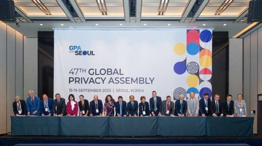 Zdjęcie z  47. międzynarodowej konferencji „Global Privacy Assembly”