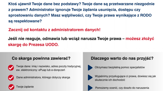 Zdjęcie  Terenowy punktu konsultacyjnego Urzędu Ochrony Danych Osobowych w Twoim mieście