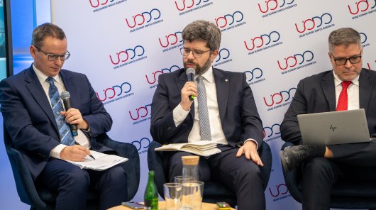 Zdjęcie z konferencji „The Role of the Council of Europe’s Framework Convention on Artificial Intelligence in the Protection of Privacy and Personal Data - Legal, Ethical, and Social Challenges in the AI Era”