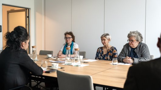 zdjęcie z przedstawicelami Urzędu Ochrony Danych Osobowych przy spotkaniu z reprezentantami Polskiej Rady Psychoterapii (PRP)