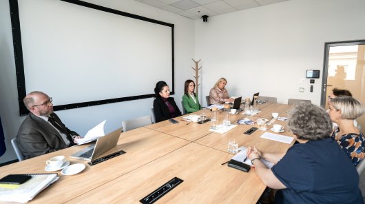 zdjęcie z przedstawicelami Urzędu Ochrony Danych Osobowych przy spotkaniu z reprezentantami Polskiej Rady Psychoterapii (PRP)